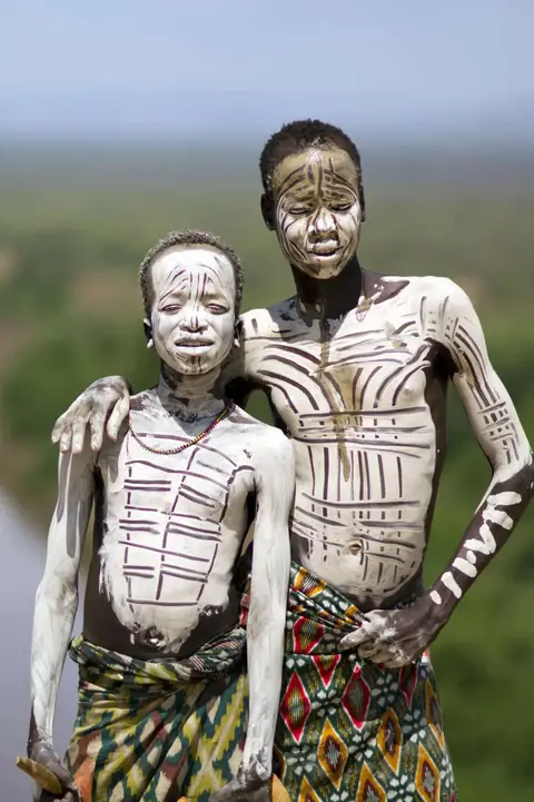 Tribes of Omo Valley region of Ethiopia — Hamer, Mursi, Karo and Daasanach in southern Ethiopia.